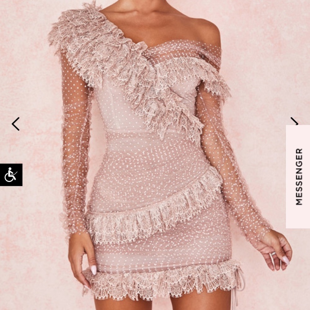 Blush Pink House of CB Sorrell Dress